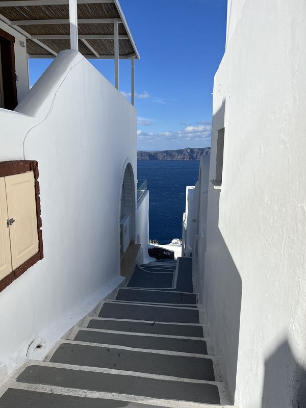 camiño de líneas cara o mar